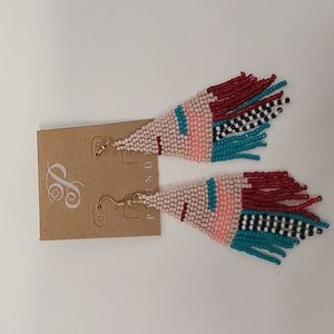 Plunder beaded earring